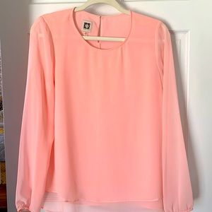 Gorgeous pink dressy blouse. Great for Easter!